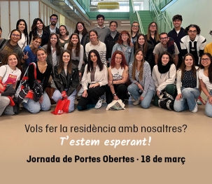 Vols fer la residència amb nosaltres? Jornada de Portes Obertes